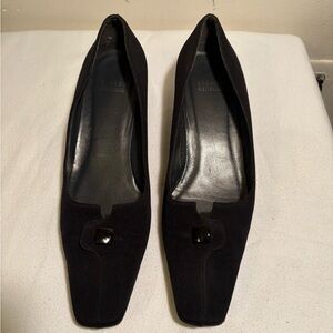 Stuart Weitzman Black Suede Women's Shoes